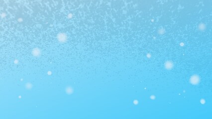 Winter wonderland A tranquil scene of falling snowflakes against a clear, blue sky