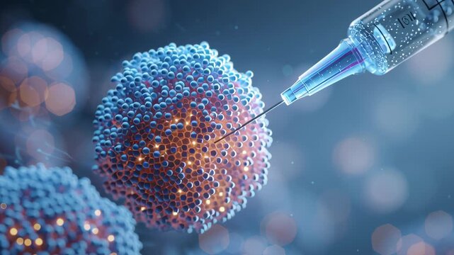 Close-up drug micro vector aligning to receptor by intelligent targeting field metaphor, soft science composition, receptor targeted treatment