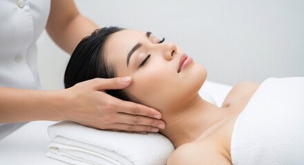 Obraz premium Radiant Relaxation Unveiled A Serene Sanctuary of Pampering and Rejuvenation Embark on a Journey of Tranquility and Embrace the Essence of Wellness with Expert Care