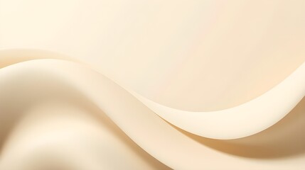 Obraz premium Warm Cream Fluid Motion Luxury Abstract Design