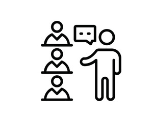 Presentation, Training, or Coaching Icon