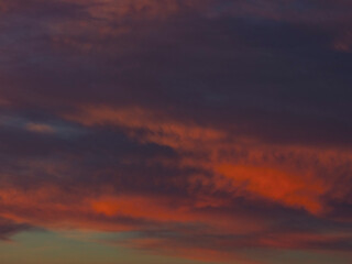 colorful sunset clouds, nature background