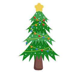 Pine Needle Christmas Tree