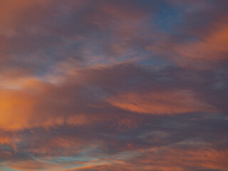 colorful sunset clouds ,nature background