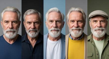 Diversity in Aging Portrait Series A Celebration of Experience Wisdom and Timeless Elegance Showcasing the Beauty of a Mature Gentleman in Varied Settings  Reflecting Life