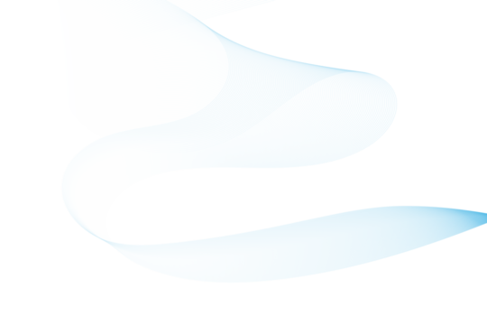 Light blue flowing wave isolated on transparent background, a modern and elegant design element for various applications - Powered by Adobe