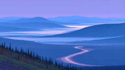 Commercial photos of natural scenery, mountains, forests and roads