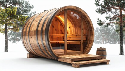 Obraz premium Beautiful sauna room picture