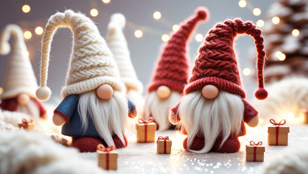 santa claus and christmas gifts