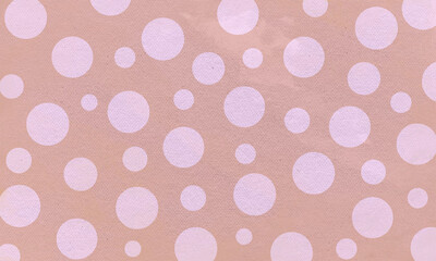 light pink circle pattern on soft brown canvas – abstract playful polka dot design with scattered round shapes for modern textile, wallpaper, and graphic decoration