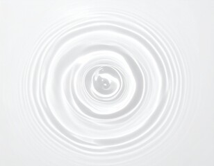 Obraz premium 水面に広がる波紋の背景素材 ホワイト ナチュラル 美容 健康 清潔感