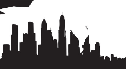 Minimal Black Silhouette Vector Art