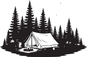 Minimal Black Silhouette Vector Art