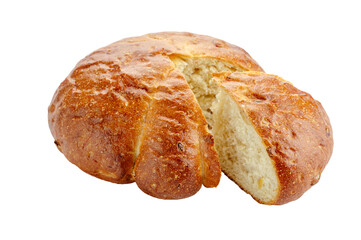 fresh homemade bread on the background