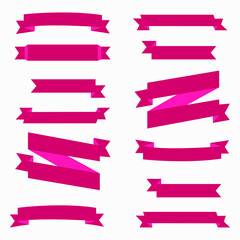 Obraz premium set of colorful ribbons