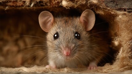 Rat Discovered in Home Insulation Making a Nest During a Quiet Afternoon in Suburban Living Space