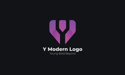 Y Modern logo design and creative logo
