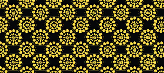 golden -seamless-pattern