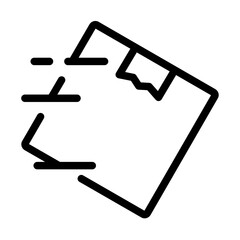 Shipping Package Icon &ndash; Parcel Box in Motion