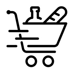 Shopping Cart Icon &ndash; Grocery & Online Store