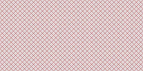 Minimal seamless geometric pattern with thin red diagonal lines forming a clean lattice grid. Perfect for wrapping paper, textile design, backgrounds, packaging, stationery, and modern Valentine’s-the