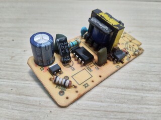 Pile of Electronic Waste from Discarded Devices