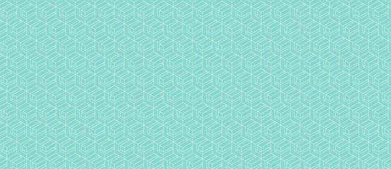 Seamless pastel teal geometric pattern. Subtle textured hexagonal design ideal for backgrounds, textiles, or website design.