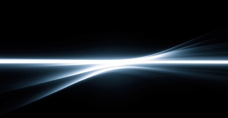 elegant luminous strip, refined horizontal light element enhances modern ambient technological atmosphere