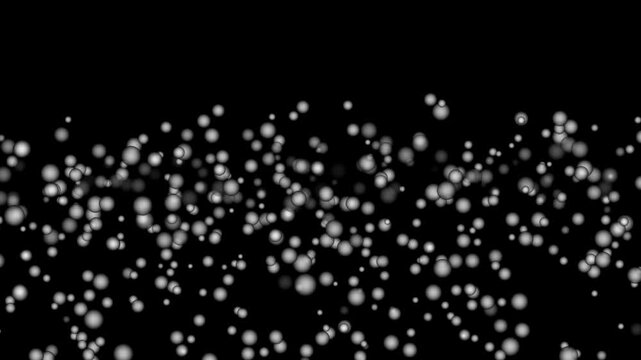 dynamic moving particle dot background with black background