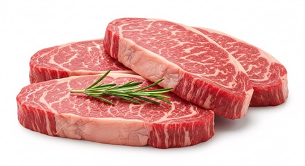 Obraz premium Premium Fresh Steaks for Gourmet Cooking Perfection A Carnivore Delight HighQuality Meat Selection for Delicious Meals Preparing Exquisite Culinary Creations Home