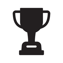 Victory Trophy Cup Icon – Award, Recognition, and First-Place Symbol.