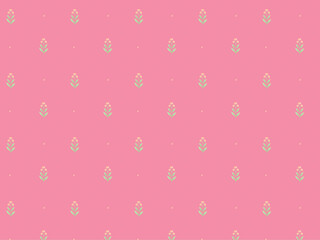 Fanta Pink Cute Floral Pattern