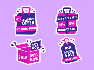 Special offer boxing day sticker elements