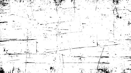 Abstract grunge texture background in black and white with rough distressed overlay and scratch marks vector