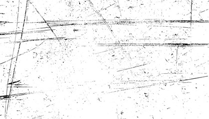 Abstract grunge texture background with black distressed scratches and noise on a white surface vector