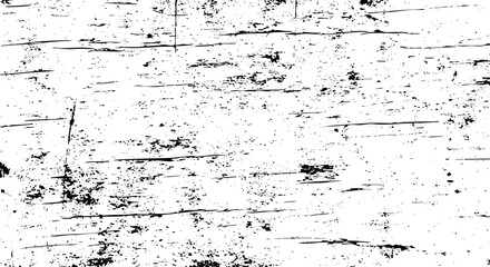 Abstract grunge texture background in black and white with distressed overlay and horizontal scratch marks vector