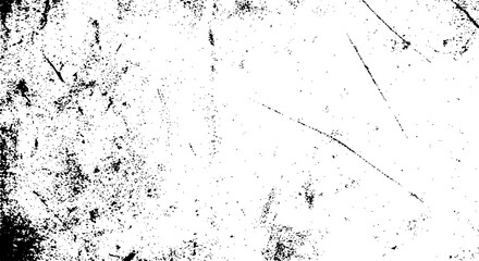 Abstract grunge texture background with black distressed overlay and white space for design vector