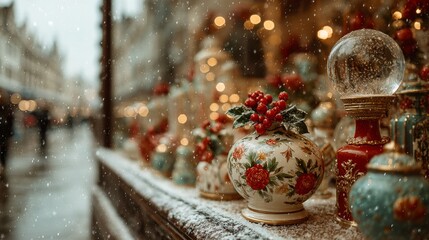Collection of Vintage and Whimsical Christmas Themes in Festive Winter Atmosphere. Ideal for seasonal campaigns, holiday cards, blogs, and digital creatives. 