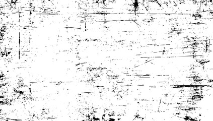 Obraz premium Abstract black and white grunge texture background with distressed overlay and rough horizontal brush strokes vector