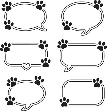 Paw print frames for pet lovers and custom designs