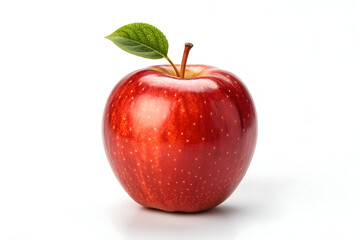 Fresh Red Apple Isolated on White Background
