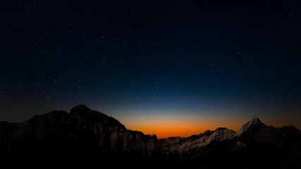 night Christmas panorama with a star in the sky - Powered by Adobe