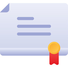 Obraz premium Certificate With Golden Seal And Red Ribbon Document Award Achievement Graduation Recognition Diploma Formal Paperwork On White Background