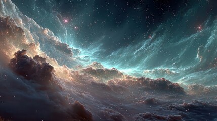 Cosmic Cloudscape A Nebula's Enchanting Glow

Category  Science