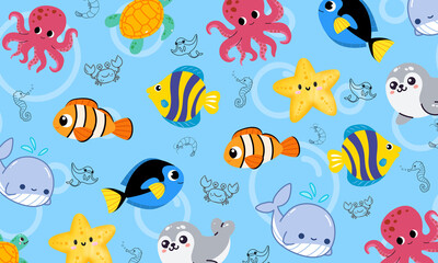 Obraz premium Fish wallpaper 