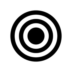 Target Icon Symbol. Vector Illustration. 