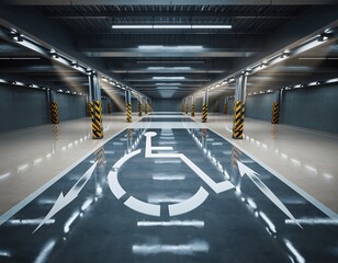 Accessible Underground Parking Garage