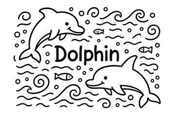 Naklejka premium The drawing has a playful and fun mood