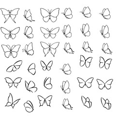 seamless pattern with butterflies