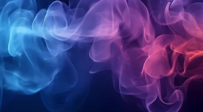 Smoke patterns syncing with pulsating beats 